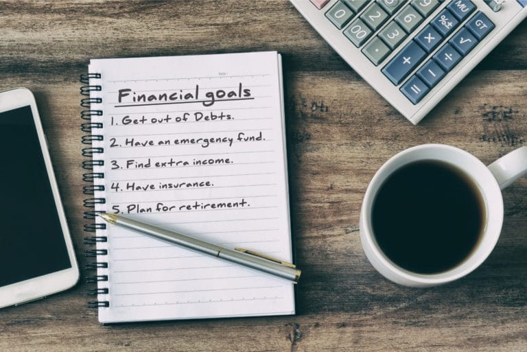 财务目标优先事项笔记本