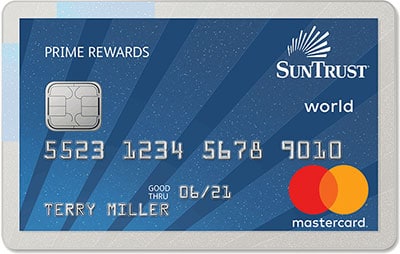 Suntrust prime rewards信用卡