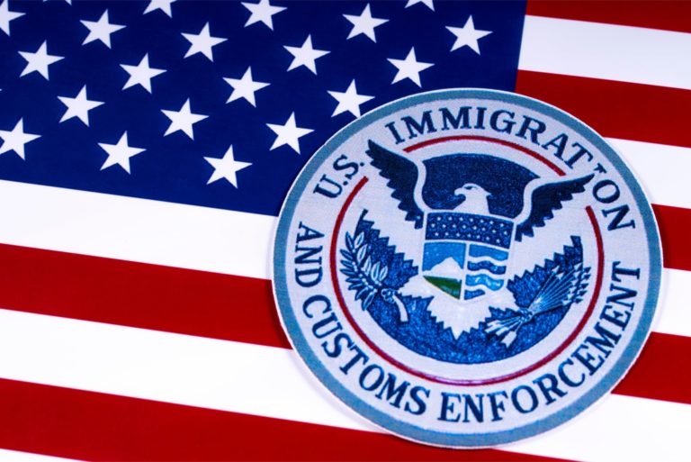 美国移民和海关执法局美国国旗